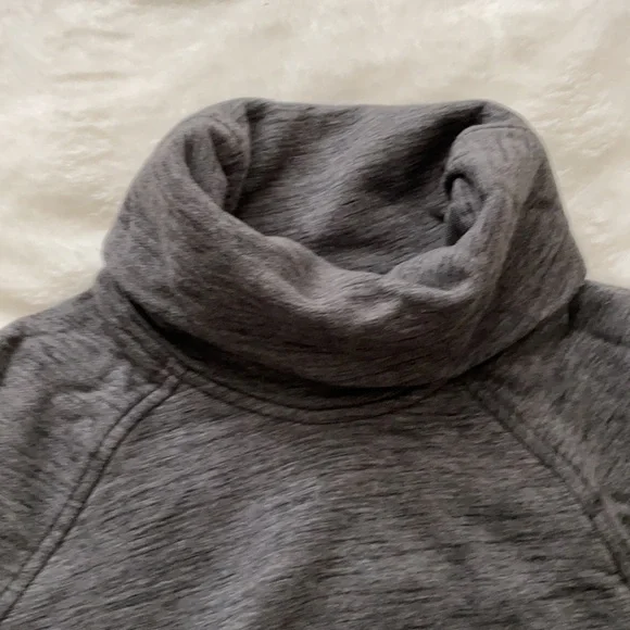 Lululemon | Heather Grey Turtleneck Sweater with Pockets - Picture 6 of 7